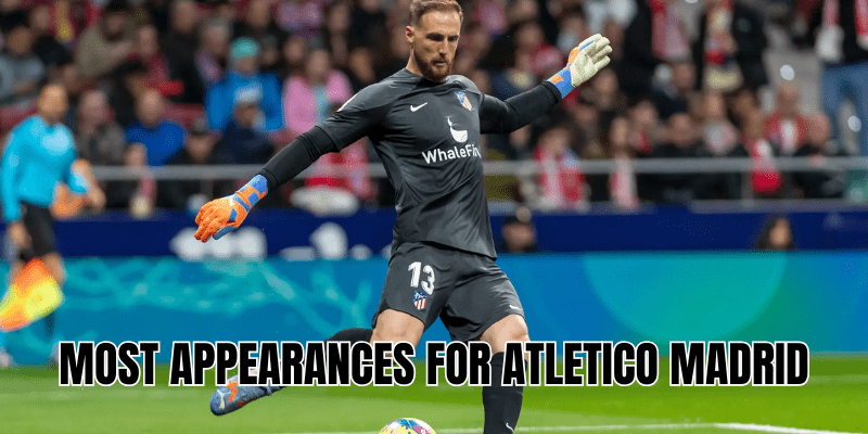 Most appearances for Atlético Madrid