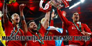 The Manchester United player with most trophies